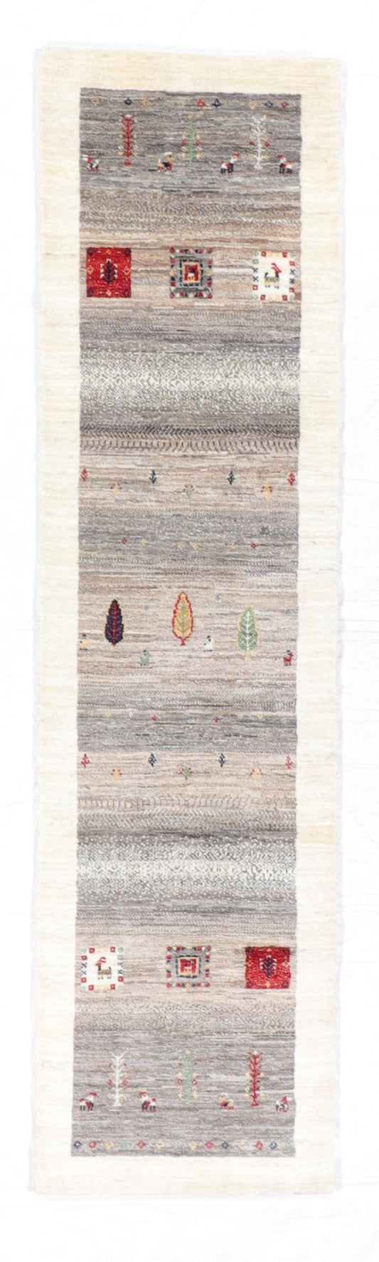 2.8 x 10.1  Runner - Tree of Life Fine All Over Rectangle - Hand Knotted Rug