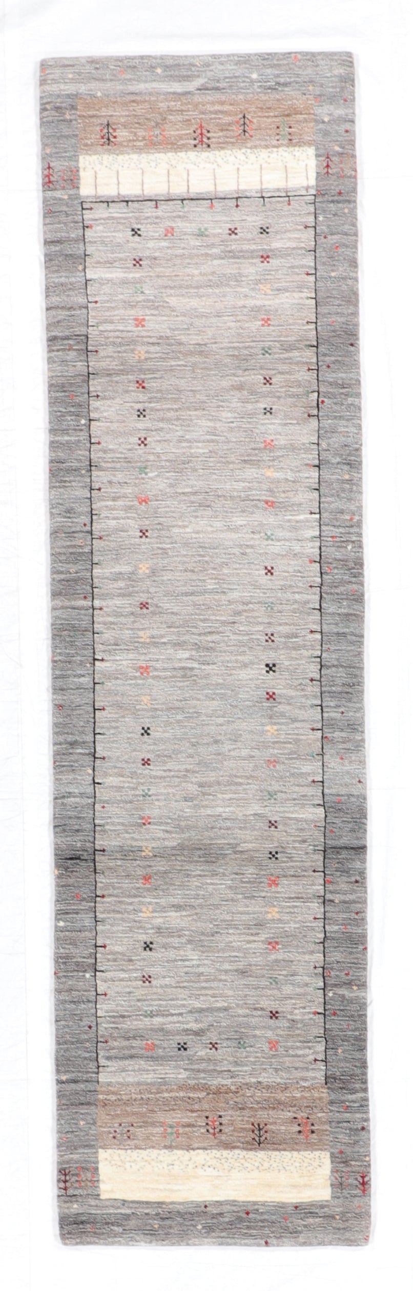 2.7 x 9.11 Runner - Qashqulie Fine/Wool All Over Rectangle - Hand Knotted Rug