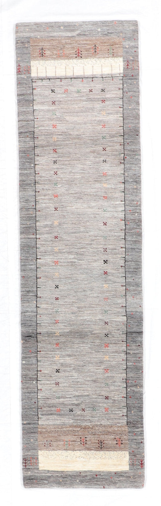 2.7 x 9.11 Runner - Qashqulie Fine/Wool All Over Rectangle - Hand Knotted Rug