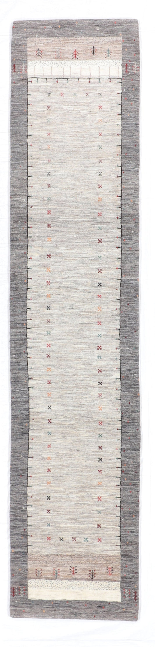 2.7 x 11.8 Runner - Qashqulie Fine/Wool All Over Rectangle - Hand Knotted Rug