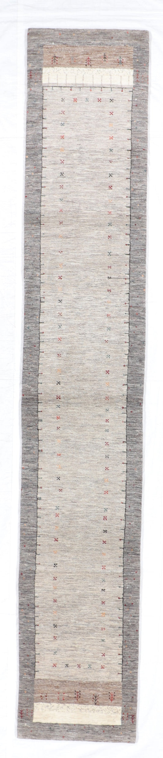 2.7 x 14.9 Runner - Qashqulie Fine/Wool All Over Rectangle - Hand Knotted Rug