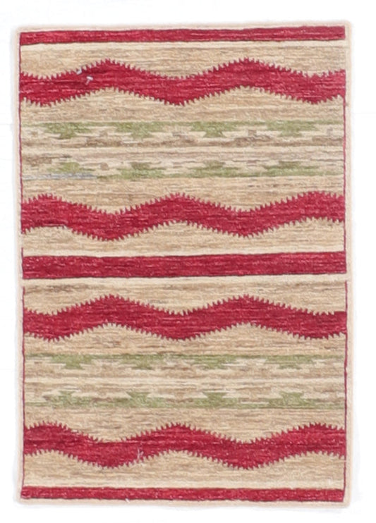 2 x 2.11 - Mountain Modern Fine/Wool All Over Rectangle - Hand Knotted Rug