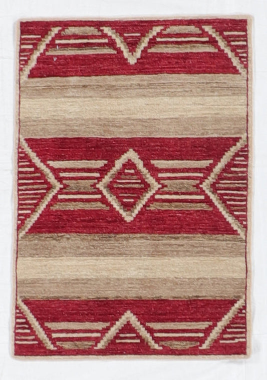 2.1 x 3 - Mountain Modern Fine/Wool All Over Rectangle - Hand Knotted Rug