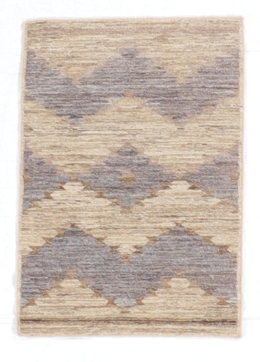 2.1 x 3 - Mountain Modern Fine/Wool All Over Rectangle - Hand Knotted Rug