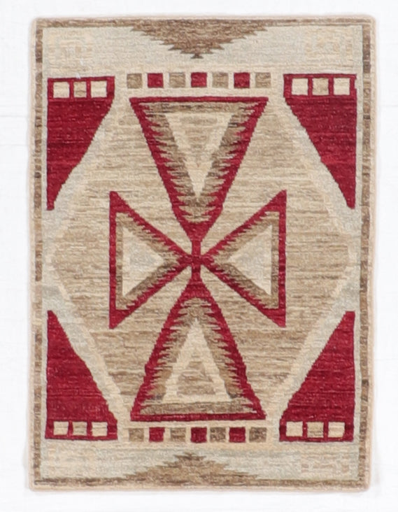 2.1 x 2.10 - Mountain Modern Fine/Wool All Over Rectangle - Hand Knotted Rug