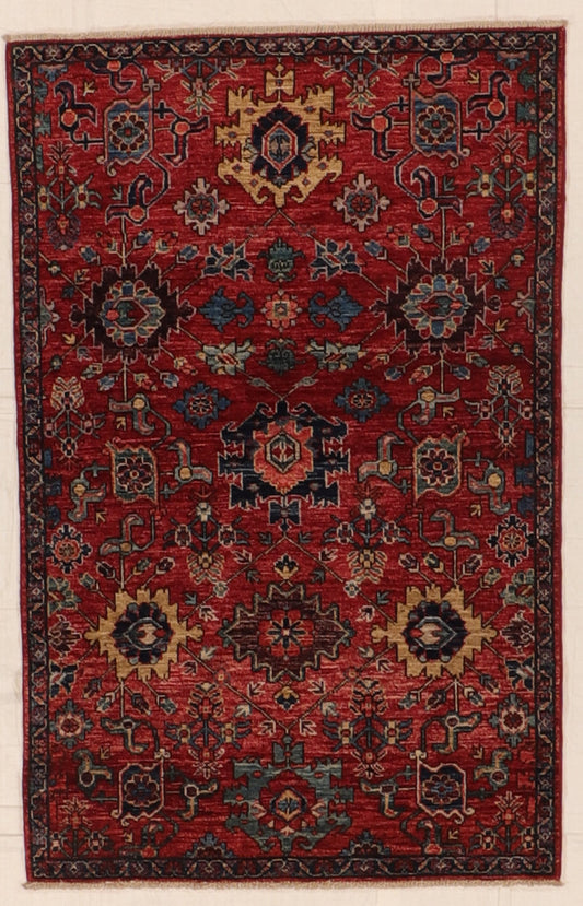 3 x 5  - Mahal Wool All Over Rectangle - Hand Knotted Rug