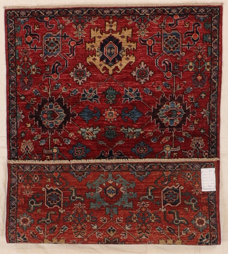 3 x 5  - Mahal Wool All Over Rectangle - Hand Knotted Rug