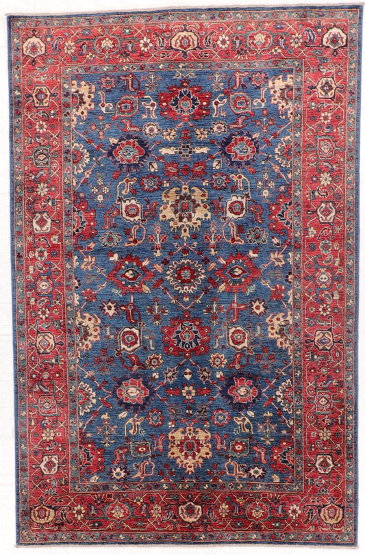 6 x 9  - Mahal Wool All Over Rectangle - Hand Knotted Rug