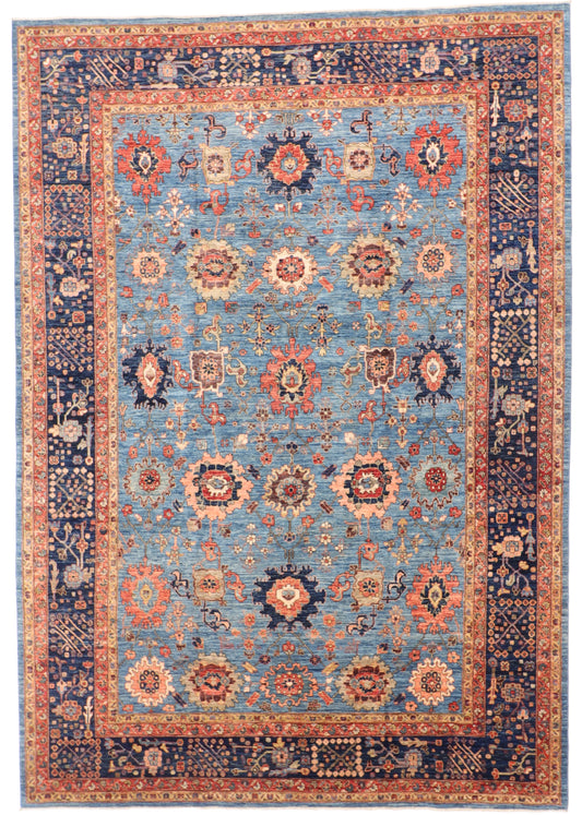 10 x 14 - Ziegler Fine/Wool All Over Rectangle - Hand Knotted Rug