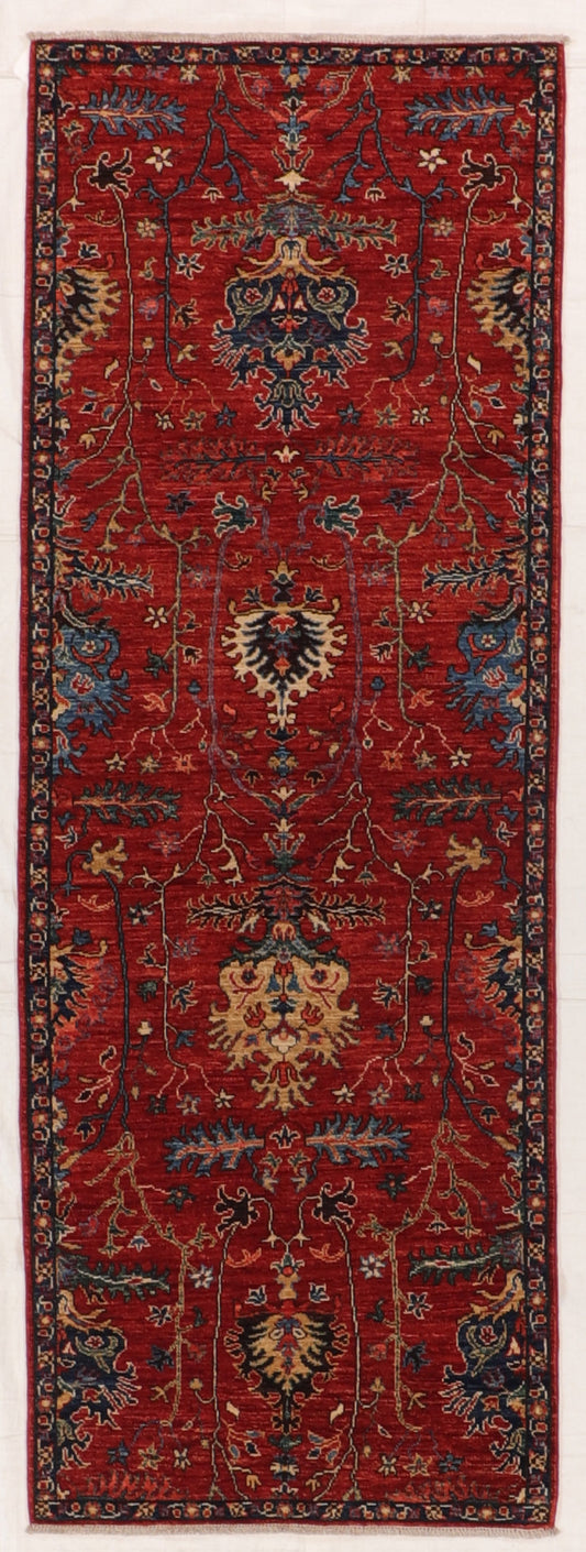 Runner -  Mahal Wool All Over Rectangle - Hand Knotted Rug