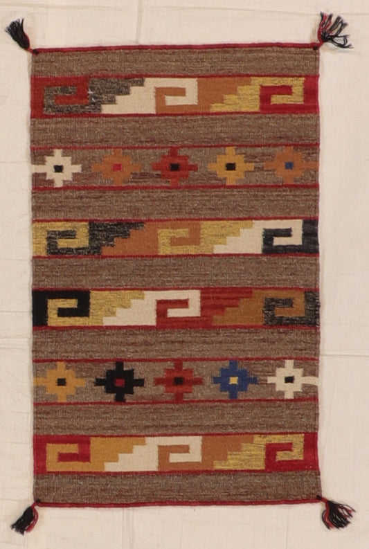 2 x 3 - Kilim Navajo Fine/Wool All Over Rectangle - Hand Knotted Rug