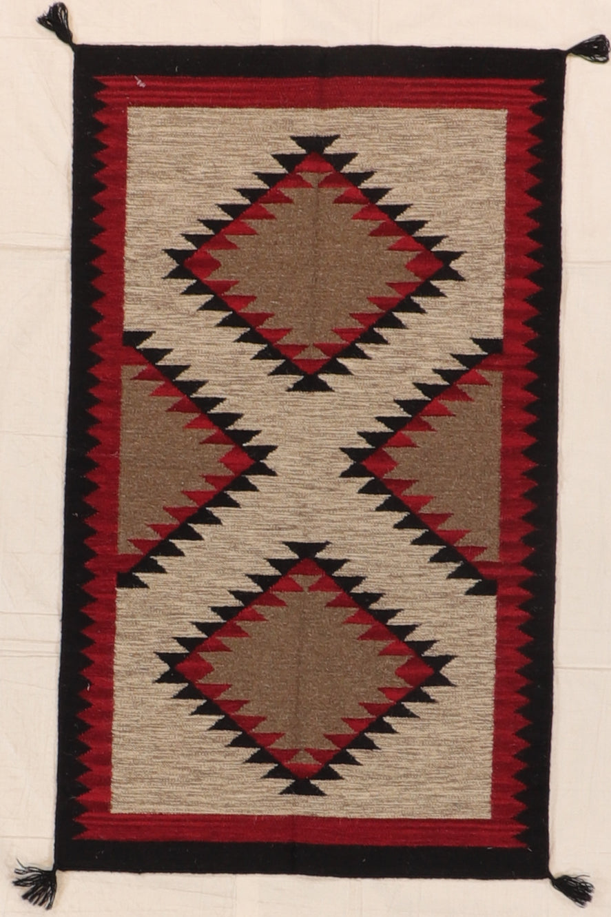 3 x 5 - Kilim Navajo Fine/Wool All Over Rectangle - Hand Knotted Rug