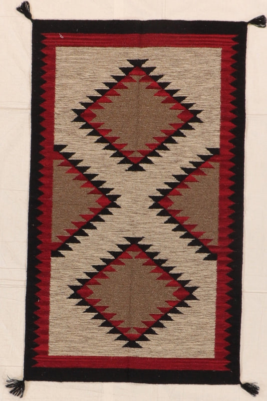 3 x 5 - Kilim Navajo Fine/Wool All Over Rectangle - Hand Knotted Rug