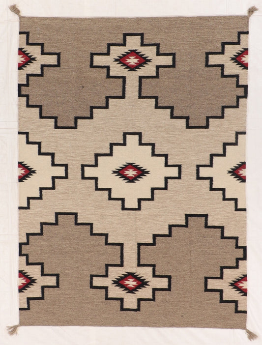 5 x 7 - Kilim Navajo Fine/Wool All Over Rectangle - Hand Knotted Rug