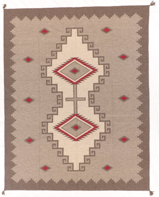 8 x 10 - Kilim Navajo Fine/Wool All Over Rectangle - Hand Knotted Rug