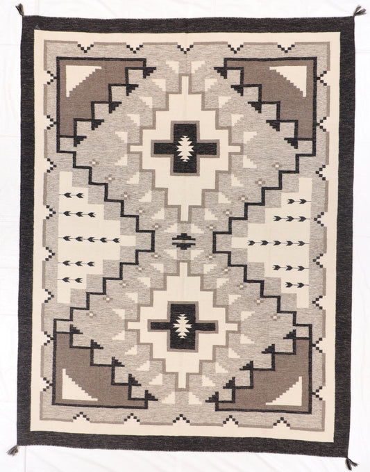 9 x 12 - Kilim Navajo Fine/Wool All Over Rectangle - Hand Knotted Rug