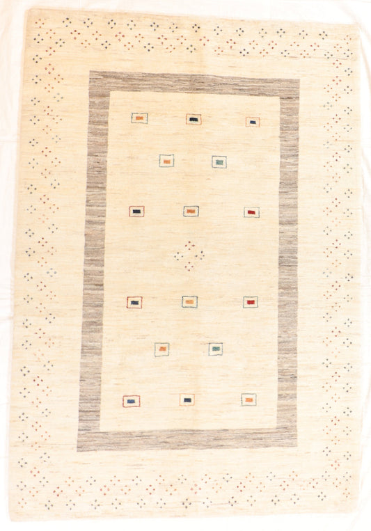 5 x 7 - Gabbeh Fine/Wool All Over Rectangle - Hand Knotted Rug