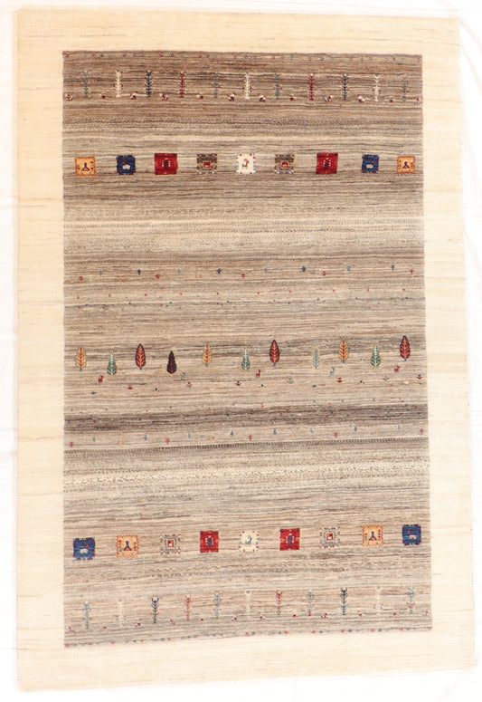 5 x 7  - Gabbeh Fine/Wool All Over Rectangle - Hand Knotted Rug