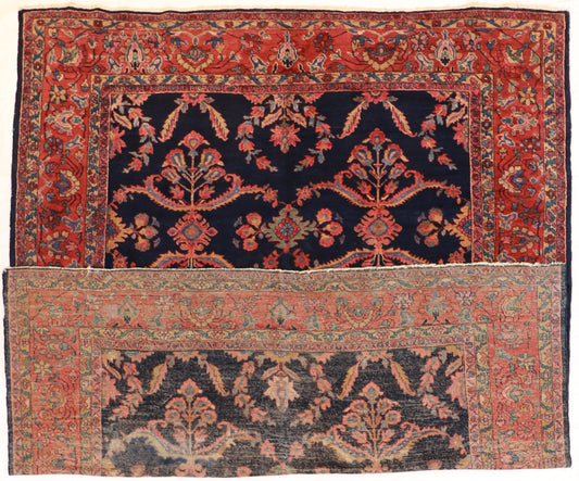 9 x 12 - Mahal Antique/Wool All Over Rectangle - Hand Knotted Rug